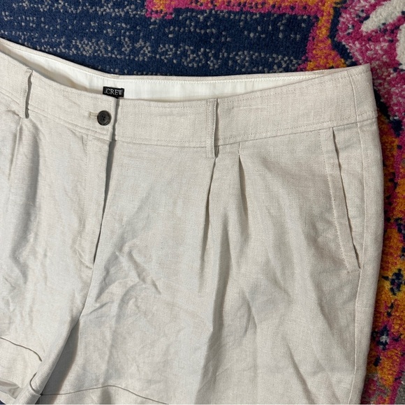 J Crew Remi shorts stretch linen blend Style BP279 $98 Khaki Ladies Size 22 - Picture 9 of 14